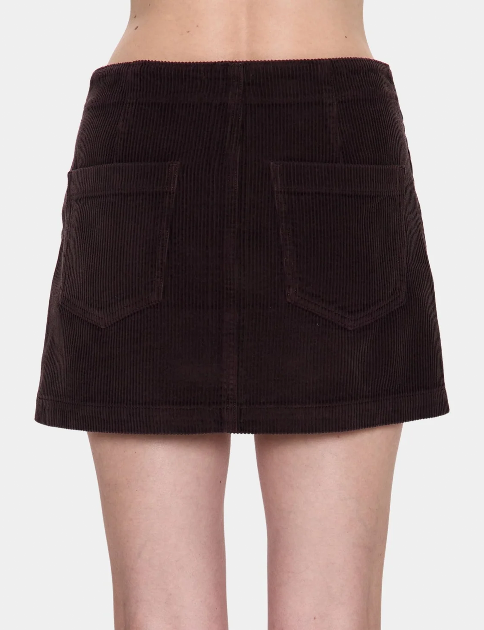 Uma High Rise Mini Skirt, Mocha