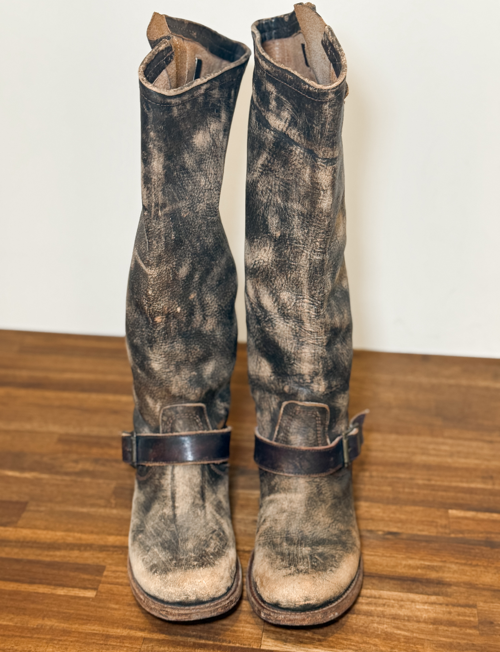 Freebird Tall Leather Boots, Distressed Brown