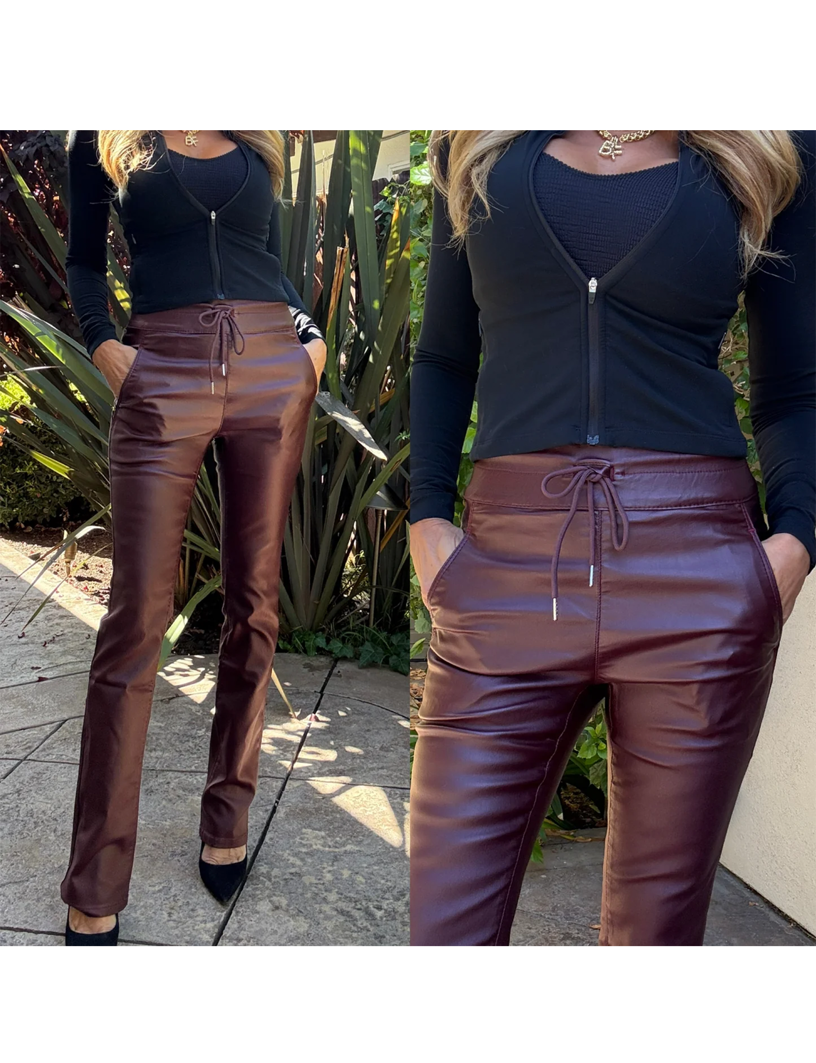 Loren Vegan Bootcut, Cranberry