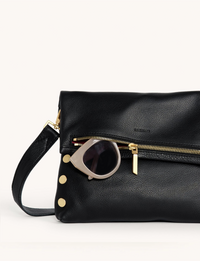 VIP Medium Handbag, Black/Bushed Gold