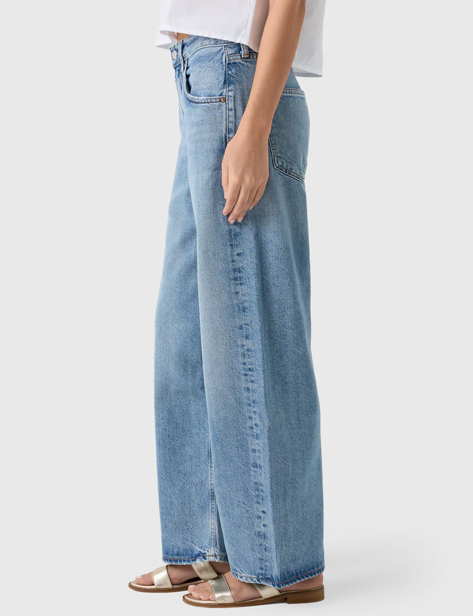 Low Curve Crop Jean, Reset