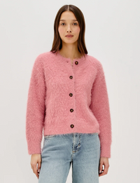 Melo Cardigan, Heather Pink