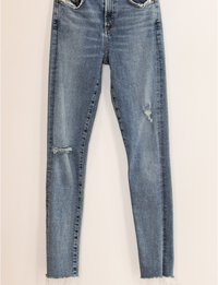 AGoldE Sophie Skinny Crop Jeans, Light Wash