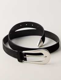 Cannon Suede Belt, Black