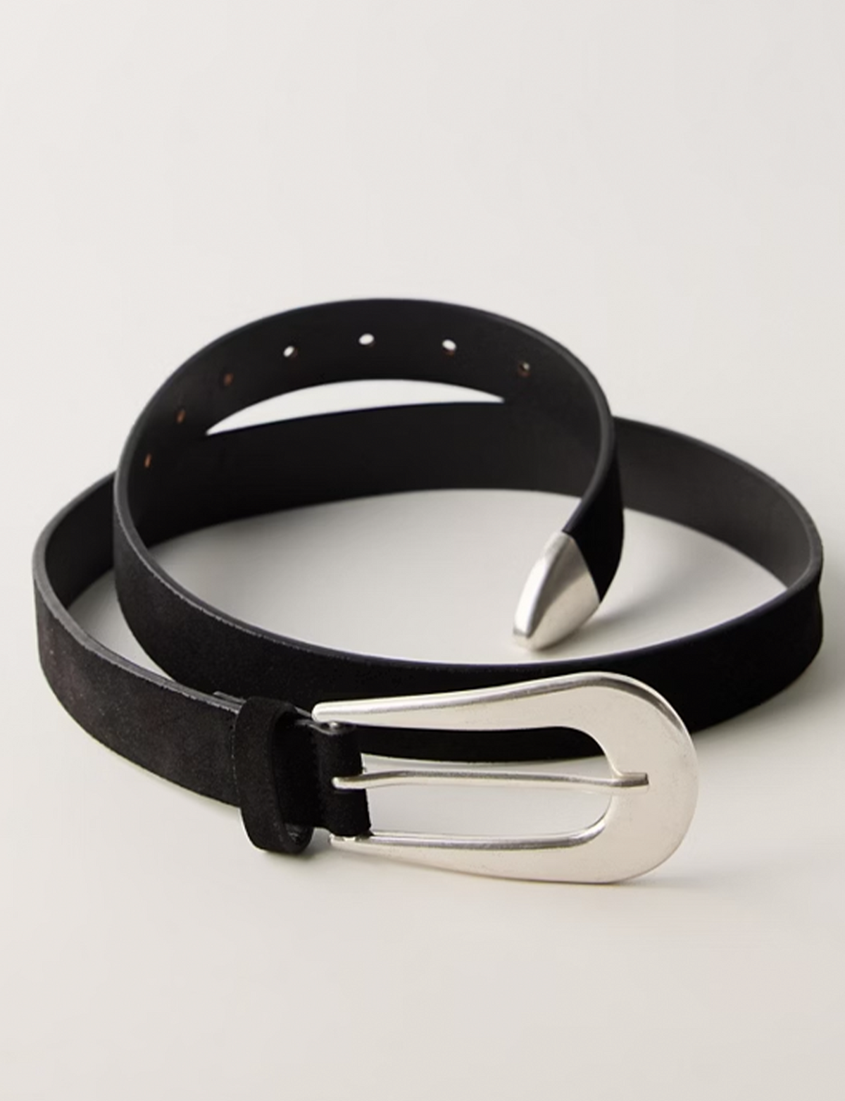 Cannon Suede Belt, Black