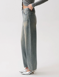 Wes High Rise Barrel, Moonbeam