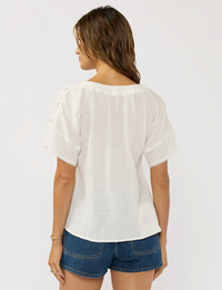 Tiana Gauze Top, Off White