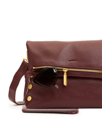 VIP Medium Handbag, Cherrywood/Bushed Gold