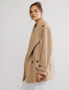 Ari Wool Peacoat, Tan
