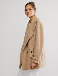 Ari Wool Peacoat, Tan