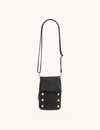 VIP Mobile Crossbody, Black/Brushed Gold