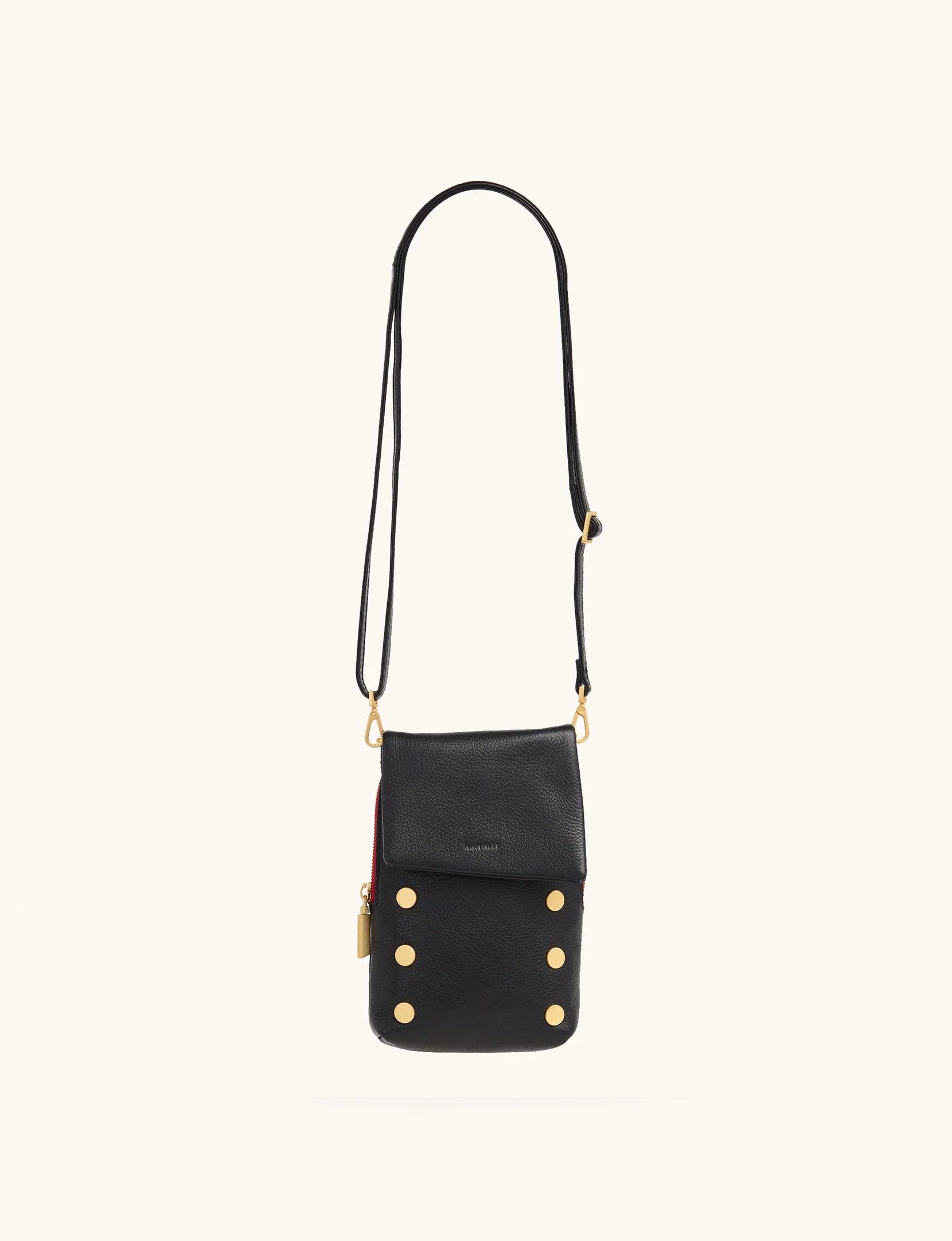 VIP Mobile Crossbody, Black/Brushed Gold