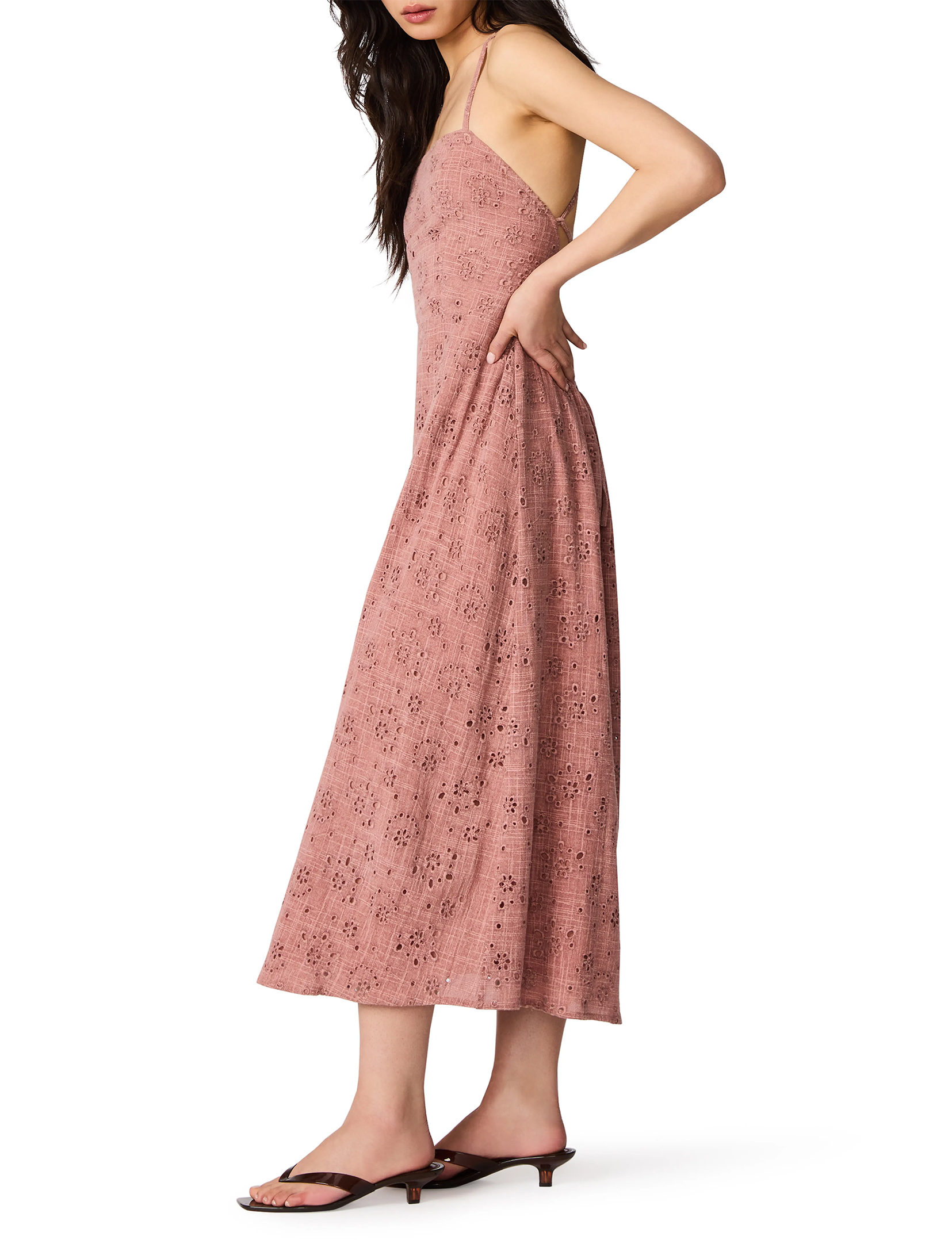 Riyan Dress, Burnt Coral