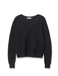 Zuri Reverse Fleece Sweatshirt, True Black