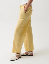 Theo Poplin Pant, Light Tumeric