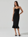 Adana Midi Dress, Black