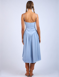 Skylar Midi Dress, Baby Blue