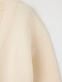 V Neck Cardigan, Ivory