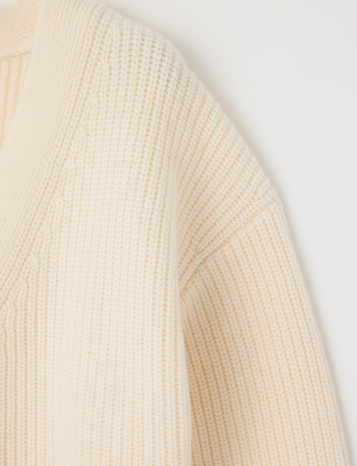 V Neck Cardigan, Ivory