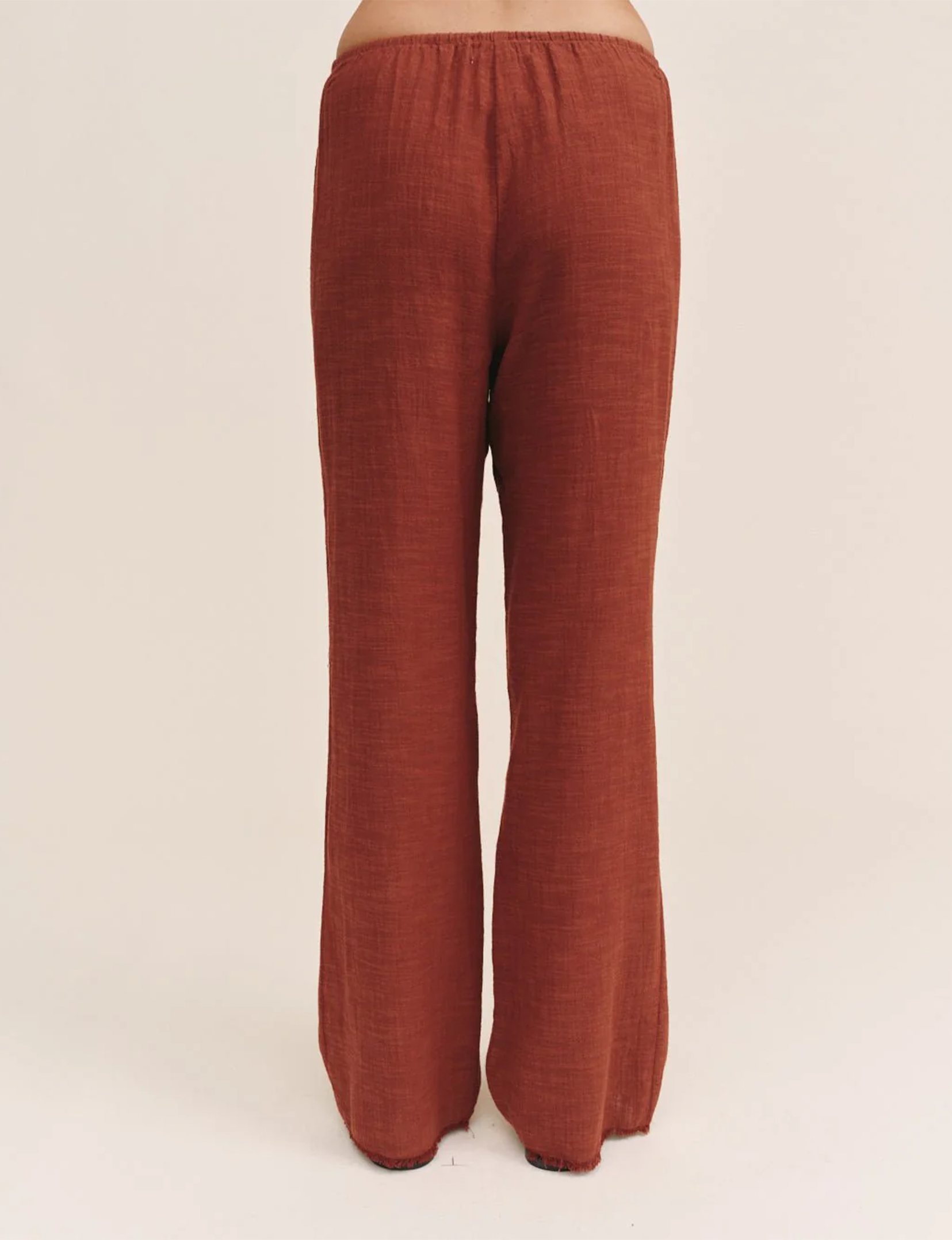 Frayed Beach Pant, Red Sand