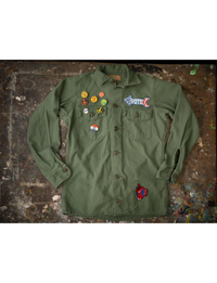 Vote For Peace Jacket, Army Fade