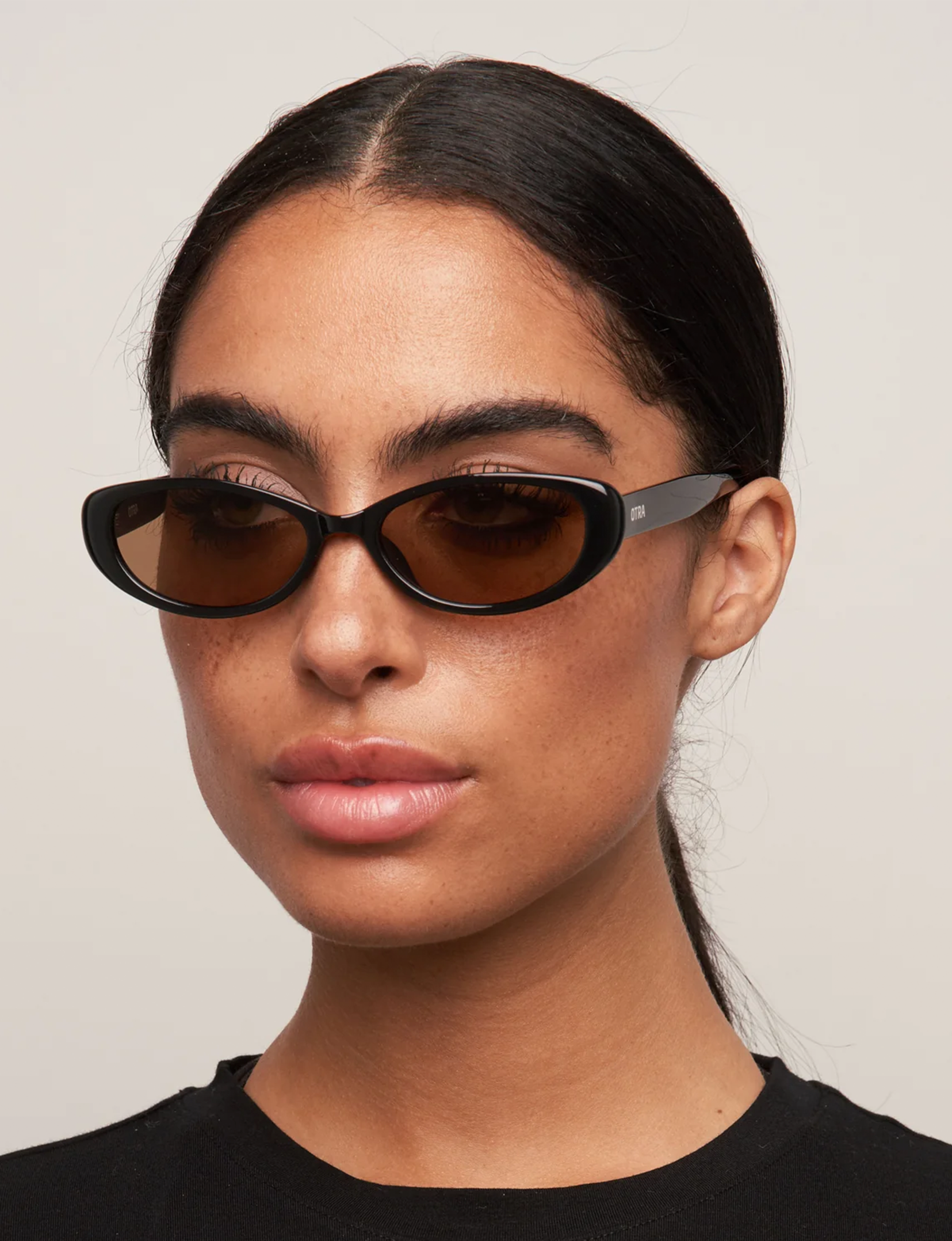 Cami Sunglasses, Black/Brown
