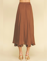 Sophia Midi Skirt, Chocolate