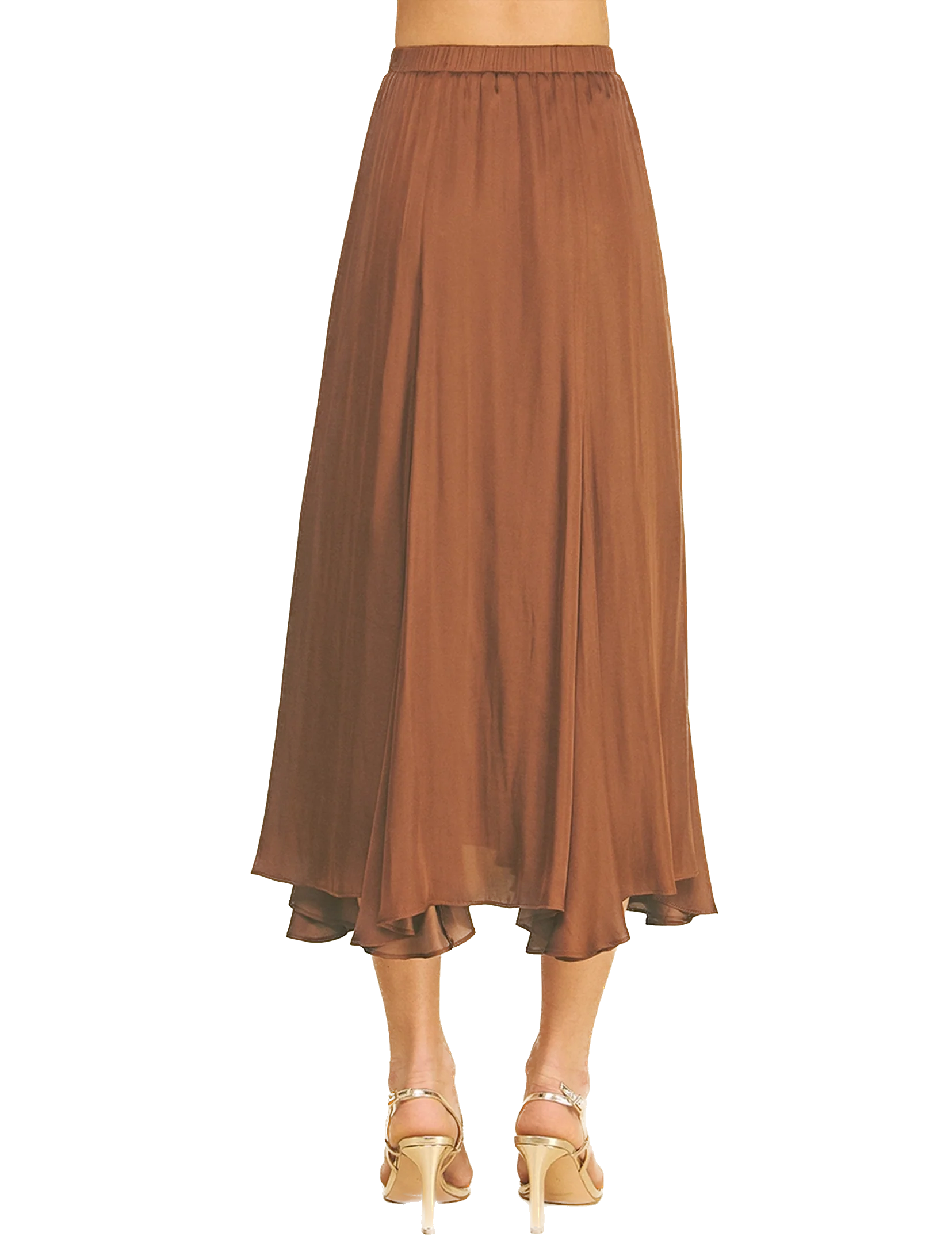 Sophia Midi Skirt, Chocolate
