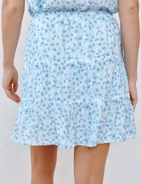 Cooper Skirt, Blue Ditsy Floral