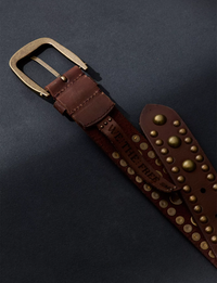 WTF Sola Stud Belt, Cognac