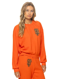 SF Giants Relaxed Crew Sweatshirt, Orange