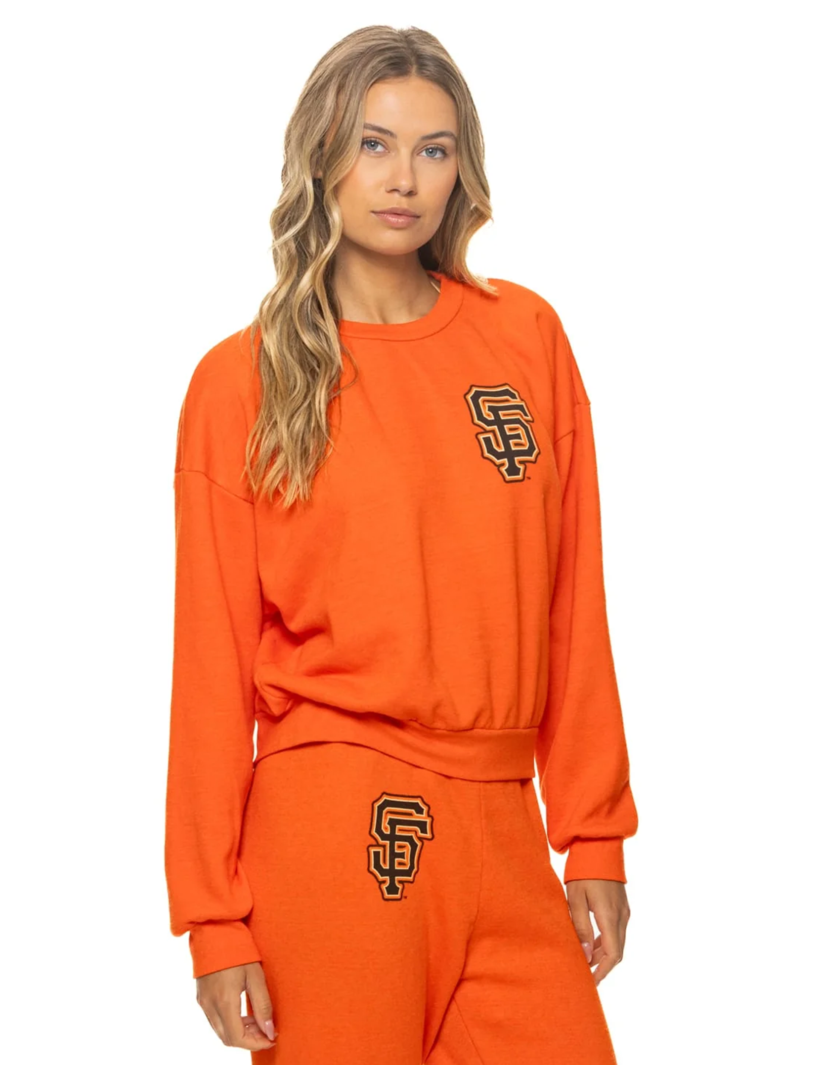 SF Giants Relaxed Crew Sweatshirt, Orange