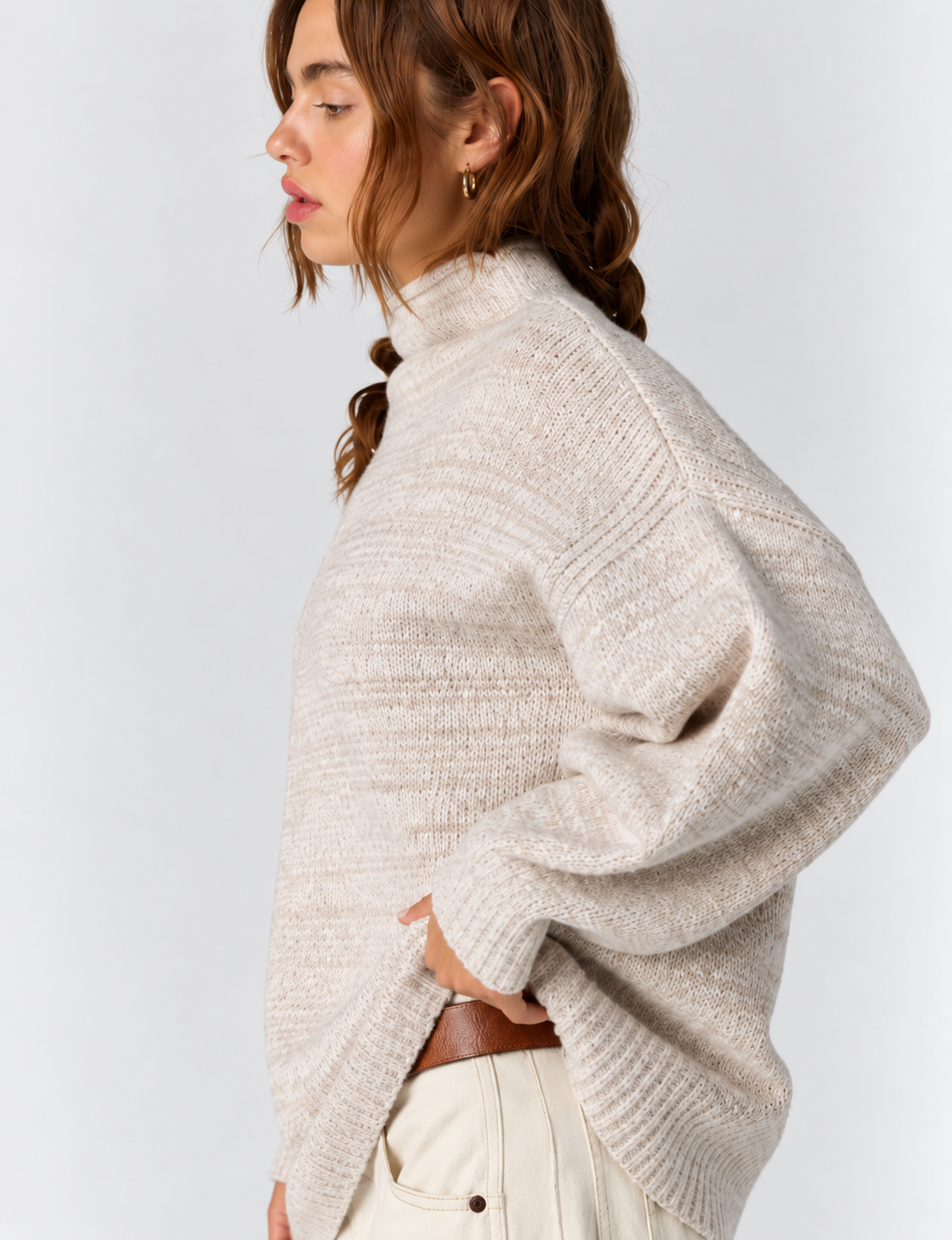Beaumont Tunic, Feather Grey Melange