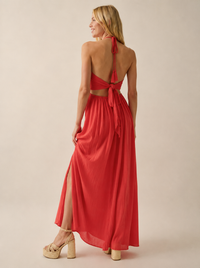 Senam Maxi Dress, Cherry Tomato