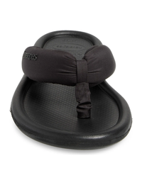 Puffed Up Flip Flops, Black