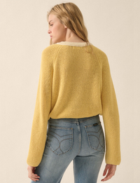 Contrast Cardi, Butter Yellow