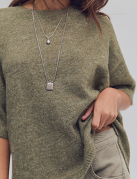 Margot Sweater Tee, Kalamata Melange