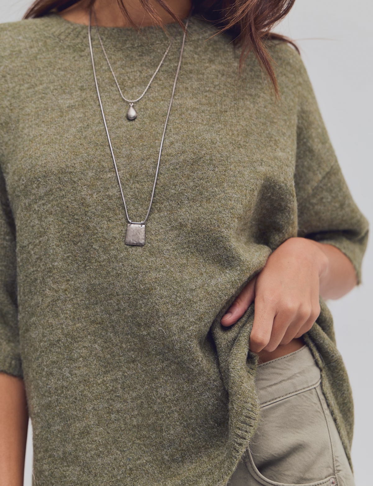 Margot Sweater Tee, Kalamata Melange