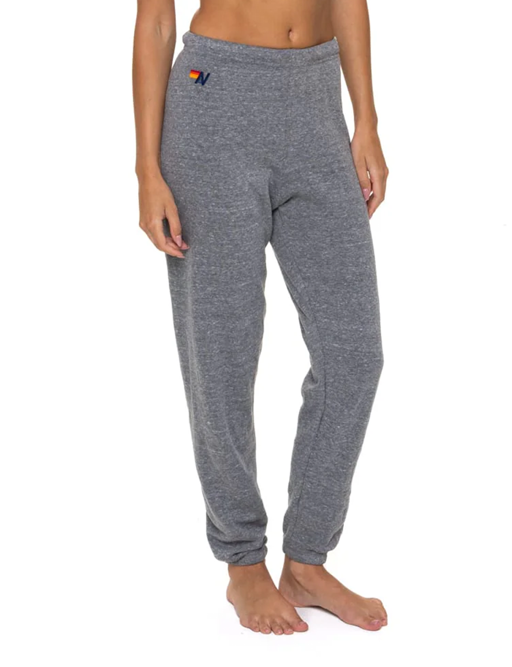 5 Stripe Sweatpants, Heather Grey/Grey