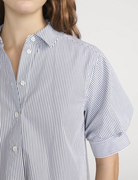 The Billow Shirt, Navy/Stripe