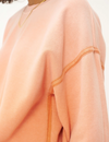 Pia Sun Faded Crew Sweatshirt, Faded Apricot Quartz