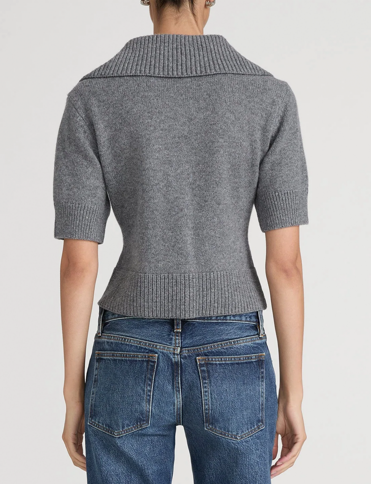 The Doll Cardi, Charcoal Heather