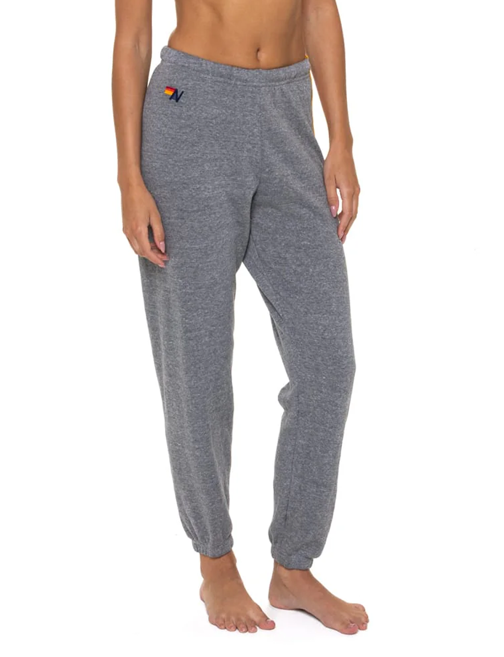 5 Stripe Sweatpants, Heather Grey/Multi