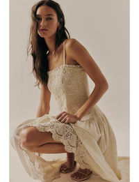 Daphne Midi Dress, Ivory