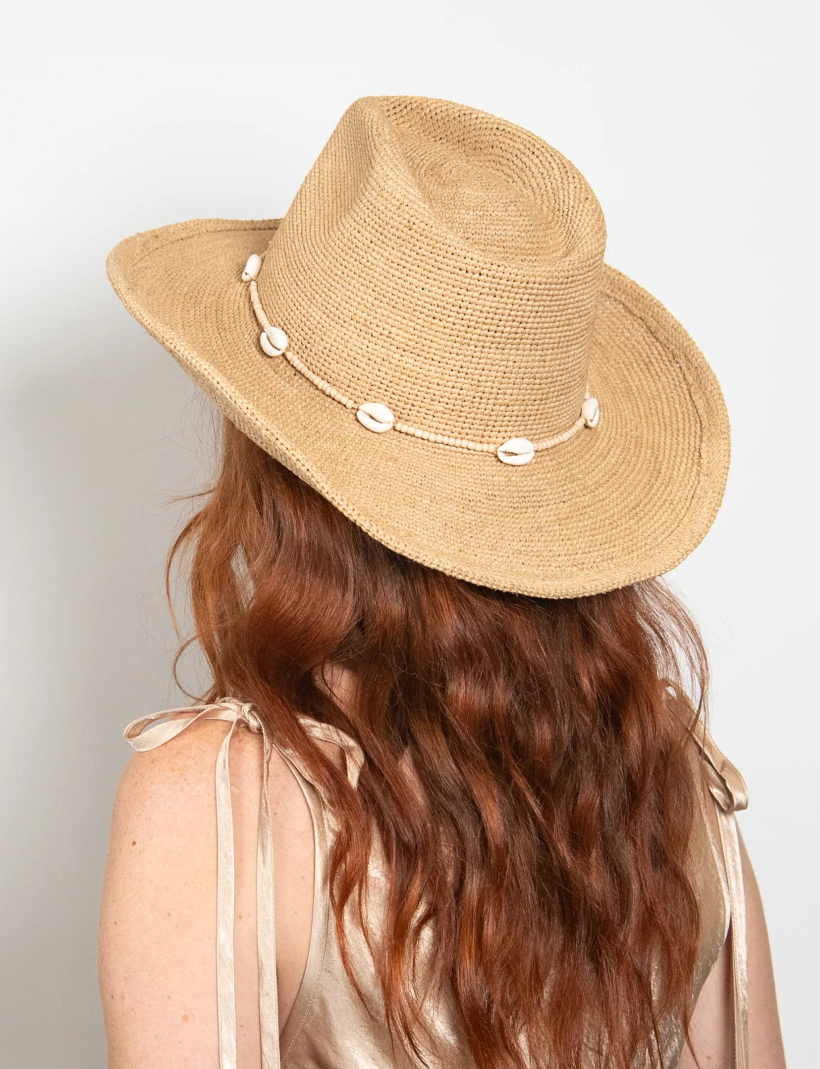 Reed Raffia Cowboy Hat, Natural