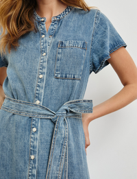 Kahlo Dress, Faded Indigo