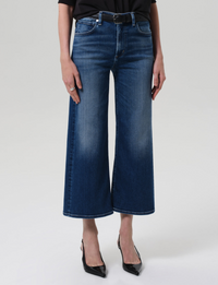 Lyra Cropped Wide Leg, Augusta (Clean Hem)