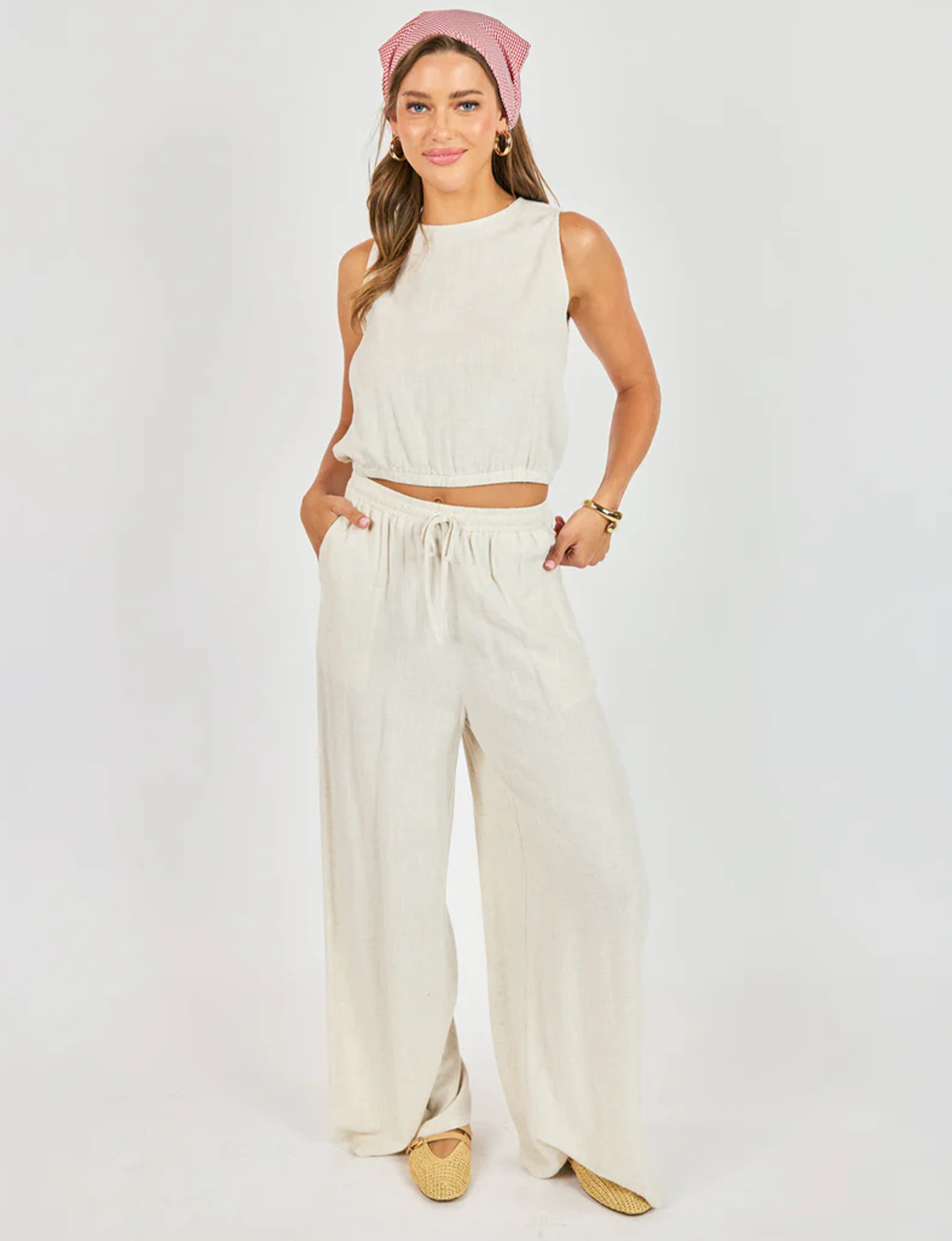Sugarloaf Linen Pant, Oatmeal
