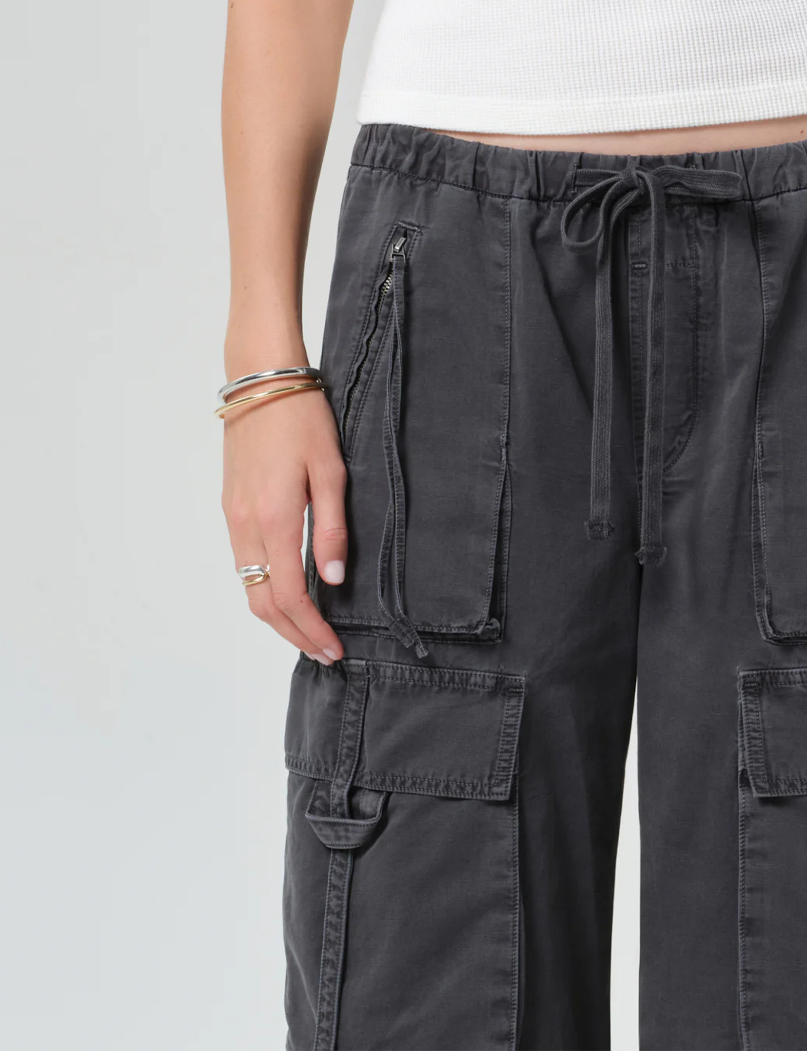 Andira Pull On Pant, Charcoal