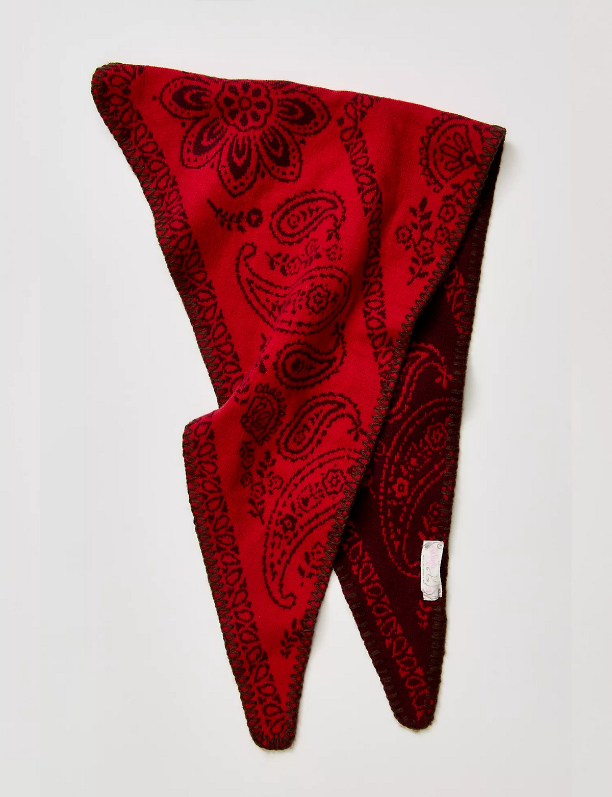 Carmen Knitted Triangle, Wine